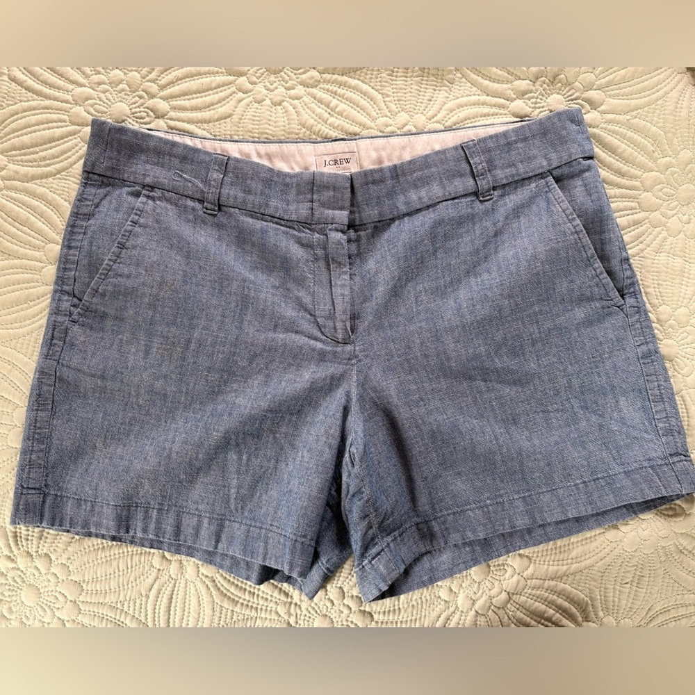 J. Crew Light Blue Chambray 100% Cotton Shorts